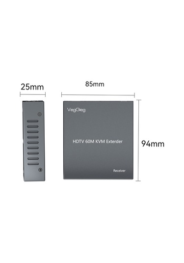 Veggieg 1080p Full Hd 60hz Hdmı Kvm Extender 60 Metre Cat5e/6 Hdmı Menzil Genişletici Uzatıcı