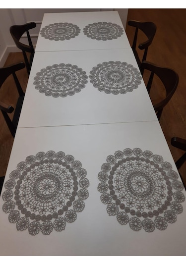 Gri Amerikan Servis Runner Supla 7 Parça Silva Set