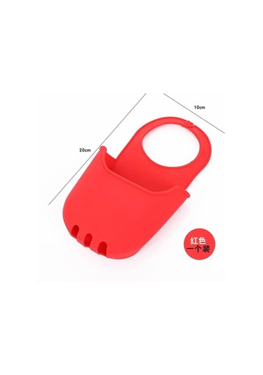 Kırmızı Lavabo Drenaj Raf Mutfak Depolama Sepeti Raf Asmak Lavabo Çanta Sünger Tutucu Sabunluk Damlalıklı Ev Organizatör Mutfak Aksesuarları