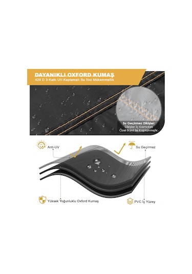 Haegs Bahçe Salıncağı Örtüsü, Rattan Hamak Koltuk Salıncak Koruyucu Kılıfı Brandası, 190 X 115cm Siyah