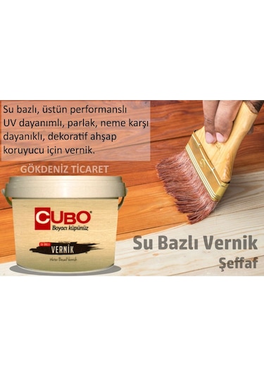 Su Bazlı Ahşap Boya Seti-Su Bazlı Ahşap Astarı+Boyası+Verniği+Rul