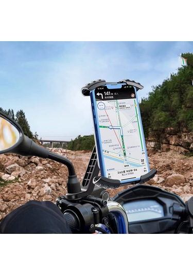 360 Derece Döner Bisiklet Scooter Aynadan Telefon Tutucu Al4576