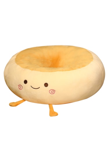 Gülümseme 38 Cm Ekmek Koltuk Minderi Sandalye Minderi Hafızalı Kö