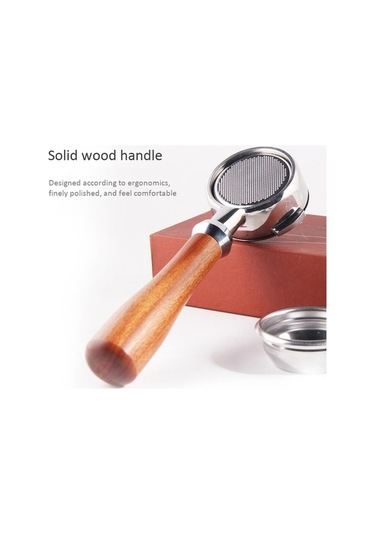 Flybuy 58mm Paslanmaz Çelik Dipsiz Portafilter, Nuova Kahve Makinesi Aksesuarı, Profesyonel Filtre Sepeti