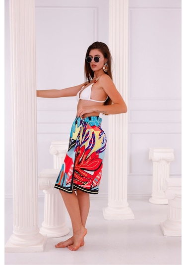 Tarzını Seç Pareo Hawaii Desenli 150x95 Cm Çok Renkli