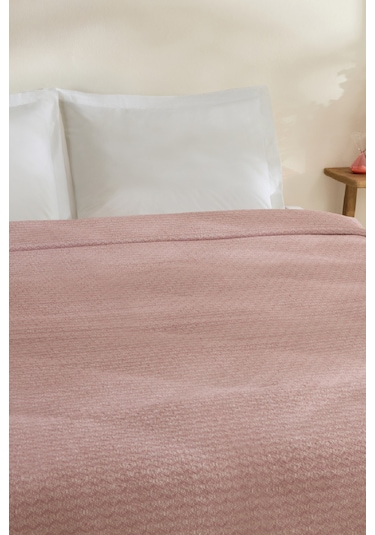 Karaca Home Caris Çift Kişilik Tek Pike Pembe Pembe