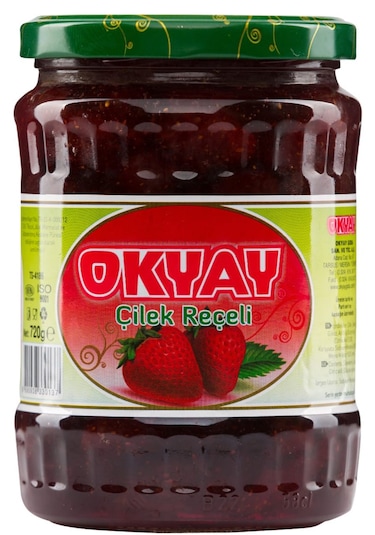 Okyay Kavanoz Çilek Reçeli 720 G