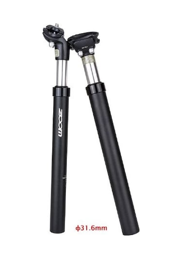 Zoom Amortisörlü Sele Borusu 31.6 mm Siyah