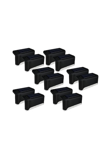 12Li Paket Solar Güneş Enerjili Köşebent Merdiven Led Lamba