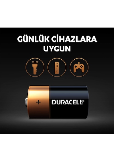 Duracell Lr14/Mn1400 Alkalin Orta Boy C Pil 2 x 2'li