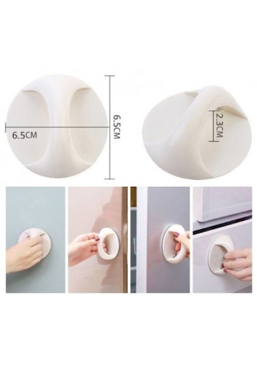 10 Adet Çok Amaçlı Yapışkanlı Mobilya Klozet Dolap Cam Çekmece