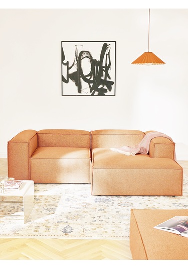 Most Mollis Plus Sağ Köşe Dinlenme Kiremit Keten Kumaş Yumuşak Sü