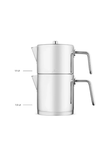 Jumbo Metalix 14 Parça Tencere Seti Gri