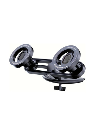 Dashanshop Araç İçin Manyetik Iki Elle Telefon Tutucu 360 Derece Dikey Yatay Döner İphone Uyumlu 16 15 14 13 12 Serisi Siyah