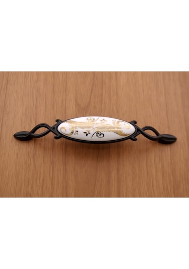 Azimkarhirdavat Porselen Kulp Yeni Zarif Mat Siyah Varak