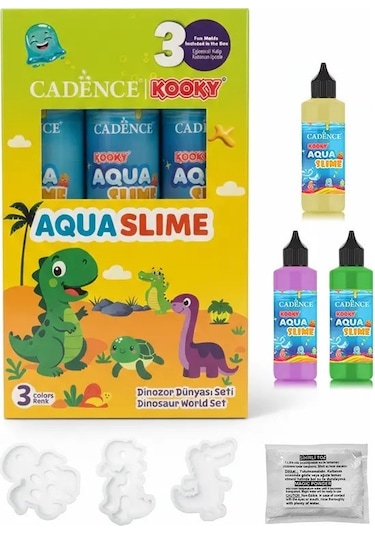 Kooky Aquaslime Dinozor Dünyası Seti 3 Renk 90ml