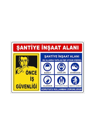 Şantiye Inşaat Alanı Inşaat Uyarı Levhası (434668399)