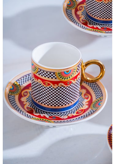 Vietri 6 Kişilik Kahve Fincanı Takımı - 90 ML