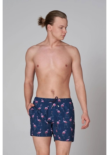 John Frank Erkek Deniz Şortu jfssswl61-flamingo-navy-13107 001