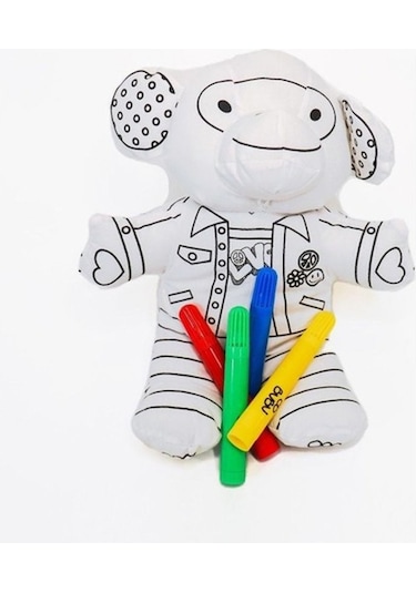 Bu-bu Boyanıp Yıkanan Pofidik Dostlar +4 Keçeli Kalem Pd0001