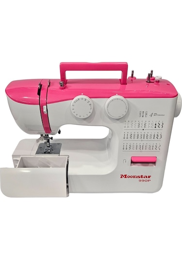 Moonstar 990P 36 Desenli Ev Tipi Düz Dikiş Makinesi Pembe