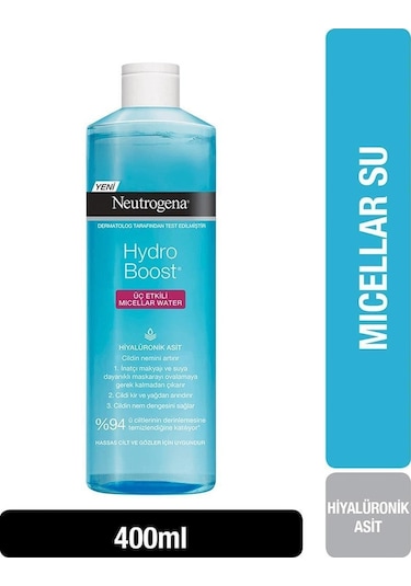 Neutrogena Hydro Boost Üç Etkili Micellar Water Temizleme Suyu 400 ML