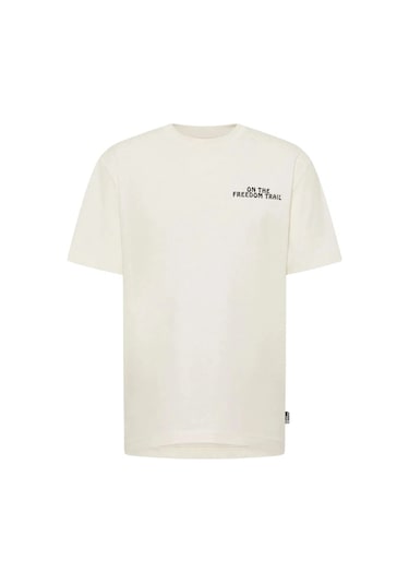 Jack Wolfskin Trailblazer Erkek Tişört Beyaz Beyaz