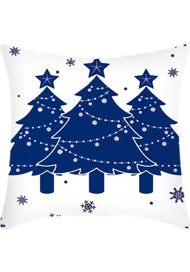 Cartoon Hand-painted Style Christmas Decorative Pillow No.66 Ekru