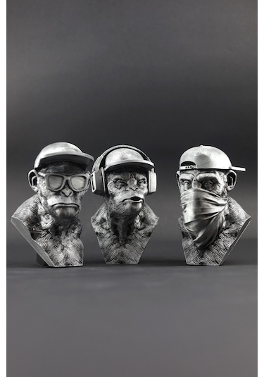 Üç Maymun - Figür / Büst - 12cm