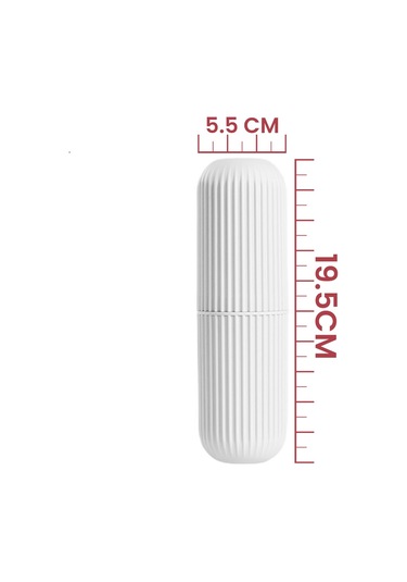 Beyaz - Seyahat Tipi Diş Fırçası, Makyaj Malzemesi Saklama Kabı, Çok Amaçlı Aksesuar Organizeri Beyaz