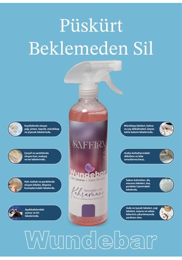 Saffira Ultra Güçlü Leke Çıkartıcı 600 ML