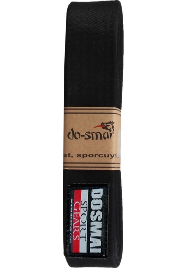 Dosmai Aikido Karate Tek Dolama Kuşak Siyah 200 CM Tk245 Siyah