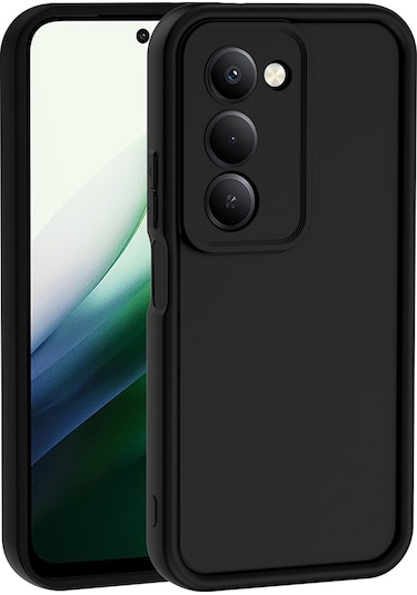 Xiaomi Redmi 15 Kılıf Kamera Korumalı Ananas Silikon Kapak Siyah