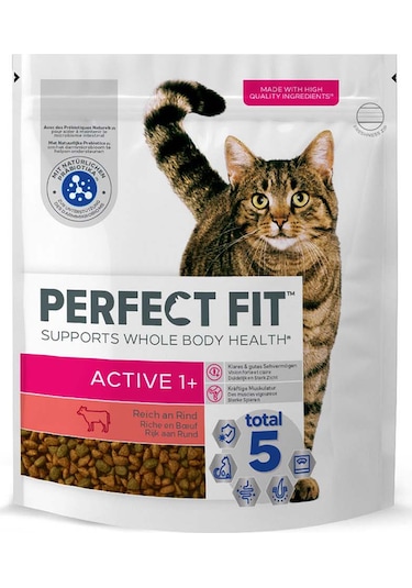 Perfect Fit Active Sığırlı Yetişkin Kedi Maması 1400 G