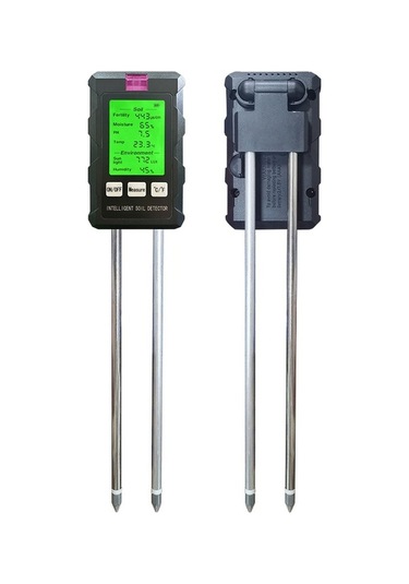 Tongxida 6'ı 1 Arada Toprak Ph Ölçer Nem / Siyah