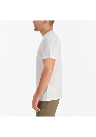 Columbia Cs0282 Csc M Basic Sm Logo Brushed Ss Tee Erkek T Shirt 26722 Beyaz