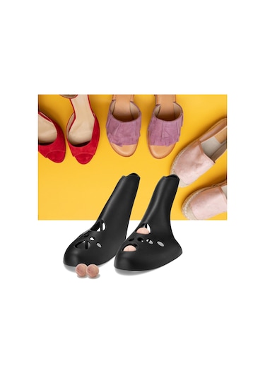 Homyl Ayakkabı Ağacı Pratik Yüksek Topuklu Sedyesi Kırma L Siyah