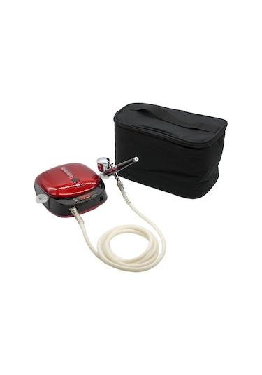 Rox 0066 Akülü Airbrush Kompresör Mini Boya Tabancası  Seti