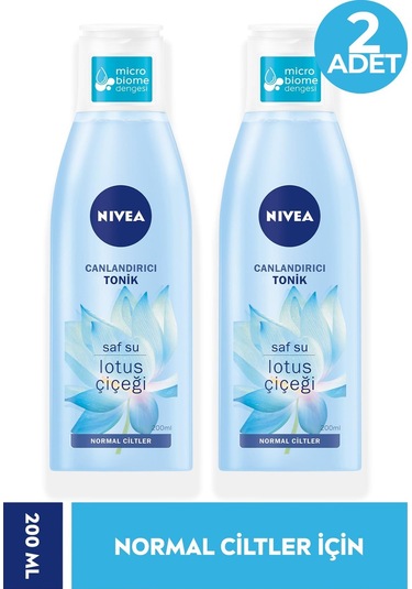 Nivea Tonik Canlandırıcı Normal Ciltler Lotus Çiçeği 200 Ml 2 Adet