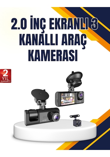 Araç İçi Kamera Seti 170 Geniş Açı, Hareket Algılama Ve Park K