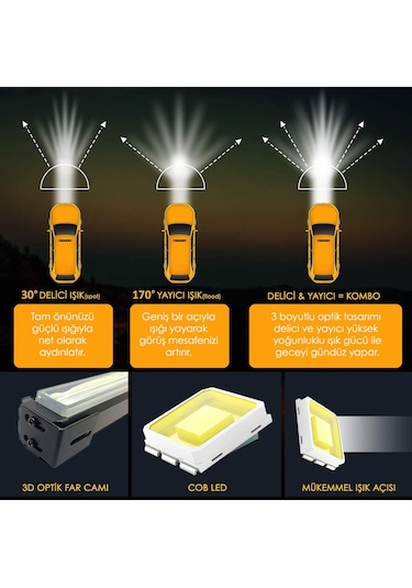 C9 Off Road Led Bar 420w Çift Sıra 114cm Beyaz