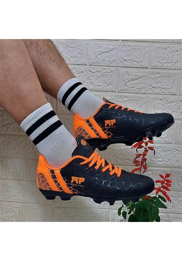 M.p 1357 Siyah-turunucu Krampon Çimsaha Futbol Ayakkabı 001
