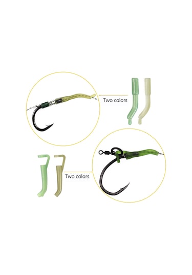 Jeehugo 420 Parça Avrupa Stili Sahte Balık Yemekli Balıkçılık Aleti Seti: İğneler, Dairesel Döndürücüler, Engelleme Boncukları Ve Taşınabilir Kutusu İle Amatör Ve Profesyonel Balıkçılara