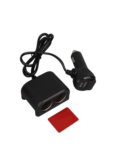 Olesson 1641 12-24v Çiftli Usbli 120w 80cm Kablolu Dijital Ekranlı Araç Çakmak Çoklayıcı