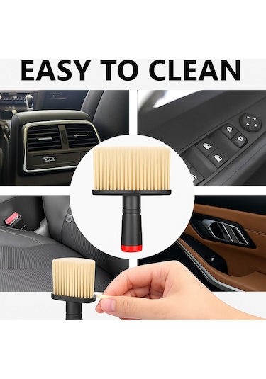 Mucit Home Araç İçi Temizlik Fırçası Yumuşak Kıllı, Çizmez, Detaylı Temizlik, Klima Ve Konsol Uyumlu 1 Adet