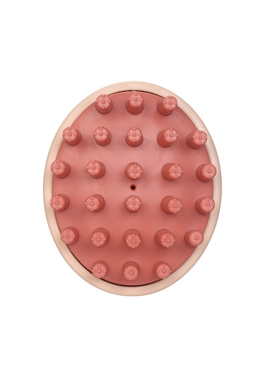 Hangfox Pembe Şampuan Fırçası Silikon Uçlu Saç Bakımı Aleti - Saç Kökünü Güçlendirir, Deri Temizler Ve Rahatlatır - Tüm Saç Tipleri İçin