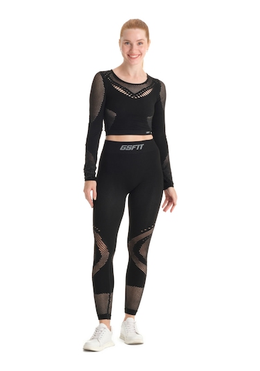 Galatasaray Gsfıt Kadın Tayt Takım K231202-301 Siyah
