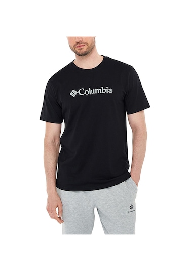 Columbia Cs0287 Csc M Basic Big Logo Brushed Ss Tee Erkek T Shirt 26711 Siyah