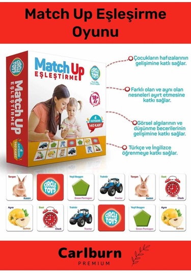 Özel Üretim Zeka Geliştirici Eğitici Çocuk El Göz Kordinasyonu Match Up Eşleşirme Oyunu 140 Parça