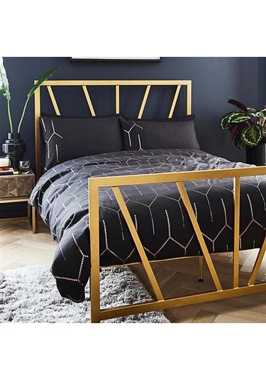 Etro Çift Kişilik Metal Karyola Antrasit